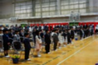 入学式式場内